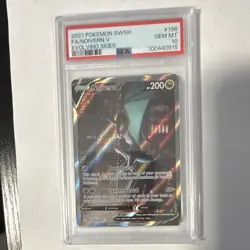Pokemon Noivern V Full Art Holo SWSH07 Evolving Skies #196 PSA 10 English Card - Image 1