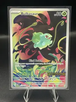 Bulbasaur (Mega Evolution Stamped) Illustration Rare 133/132 Promos Pokemon TCG - Image 1