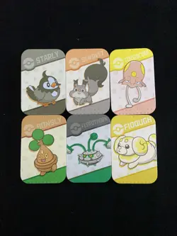 2025 Pokemon TCG S-Chinese Kanto Mini Tins Starly Ferrothorn Bonsly Lot*6 LU57 - Image 1