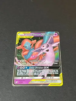Pokemon 2019 Unified Minds Espeon & Deoxys GX Tag Team 72/236 - Image 2