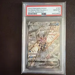 2022 Pokemon SWSH Astral Radiance #167 FA Origin Palkia V PSA 10 GEM MINT - Image 1