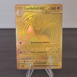 Pokemon TCG Mega Gardevoir EX Mega Hyper Rare Full Art Gold Holo 187/132 Me01 - Image 1