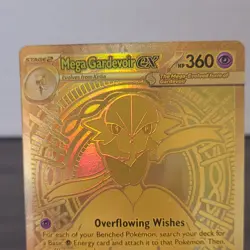 Pokemon TCG Mega Gardevoir EX Mega Hyper Rare Full Art Gold Holo 187/132 Me01 - Image 2