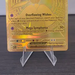 Pokemon TCG Mega Gardevoir EX Mega Hyper Rare Full Art Gold Holo 187/132 Me01 - Image 3