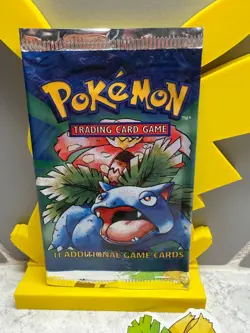 *EMPTY* 3 Pokemon Booster Pack Sleeves - Base Set - Image 2