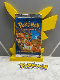 *EMPTY* 3 Pokemon Booster Pack Sleeves - Base Set - Image 2