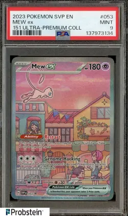 2023 Pokemon SVP EN 151 Ultra Premium Collection #053 Mew ex PSA 9 MINT - Image 1