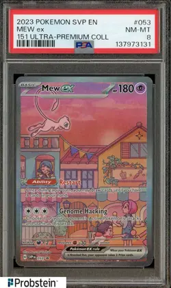 2023 Pokemon SVP EN 151 Ultra Premium Collection #053 Mew ex PSA 8 MINT - Image 1