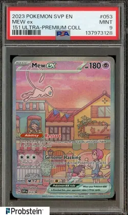 2023 Pokemon SVP EN 151 Ultra Premium Collection #053 Mew ex PSA 9 MINT - Image 1