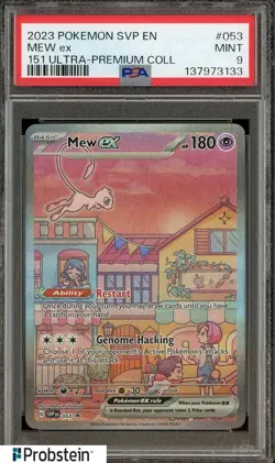 2023 Pokemon SVP EN 151 Ultra Premium Collection #053 Mew ex PSA 9 MINT - Image 1
