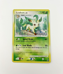 Leafeon 24/100 Platinum Stamped Promo Reverse Holo 2008 Pokemon Card **LP** - Image 1