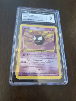 1999 Pokemon Fossil 1st Edition #33 - Gastly CGC 9 - Image 1