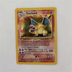 Pokemon Charizard Base Set Holo Rare 4/102 - Image 1