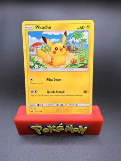 Pikachu 30/111 Common SM - Crimson Invasion LP - NM Pokemon TCG - Image 1