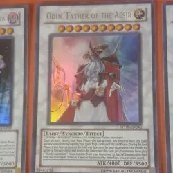 Yu-Gi-Oh! Storm of Ragnarok Loki Odin Thor Synchro Holo 1st Edition 3 Card Lot - Image 3