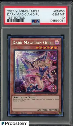 2024 Yu-Gi-Oh! MP24 1st Edition #EN053 Dark Magician Girl PSA 10 GEM MINT - Image 1