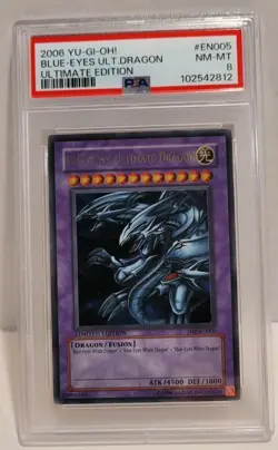 Yu-Gi-Oh! 2006 Jump Promo BLUE-EYES ULTIMATE DRAGON JMP-EN005 - Graded PSA 8 - Image 1