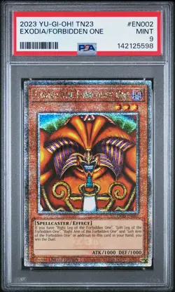 2023 YU-GI-OH! TN23-25TH ANV TIN: DUELING HEROES EXODIA THE FORBIDDEN ONE PSA 9 - Image 1
