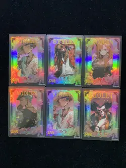 One Piece Game Card S-Chinese Monkey D Luffy Nami Usopp Roronoa Zoro Lot*6 JA43 - Image 1