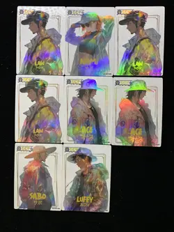 One Piece Game Card KN-SCP-003 Monkey D Luffy Nami Sabo Law Ace Lot*8 JA43 - Image 1