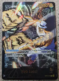 One Piece Rob Lucci SP Eb-02 Op07-079 English Card Game - Image 1
