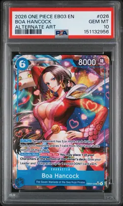 Boa Hancock (Alternate Art) EB03-026 2026 One Piece Heroines PSA 10 ENGLISH - Image 1