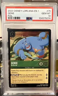 PSA 10 GENIE 2023 Disney Lorcana EN 1 The First Chapter #75 Foil On the Job - Image 1