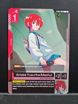 Gundam Card Game - Amate Yuzuriha (Machu) (ST06 Release Event) ST06-009 C - NM - Image 1
