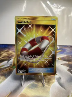 Switch Raft 77/70 Secret Rare Pokemon Card Dragon Majesty NM - Image 1