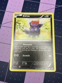 Pokemon TCG Zorua B&W Legendary Treasures 89/113 Regular Common Card Played MP - Image 1