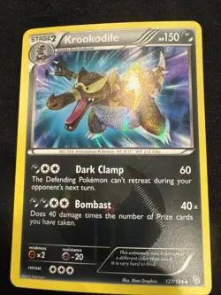 Krookodile Holo Shiny Secret Rare Card 127/124 Dragons Exalted B025 - Image 1