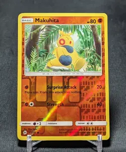 Makuhita Common Reverse Holo Fihhting Pokemon TCG Sun & Moon Base Card 67/149 - Image 1