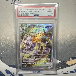 Pokemon Cards - PSA 10 Mewtwo VStar 221/172 - Japanese Vstar Universe - GEM MT - Image 1