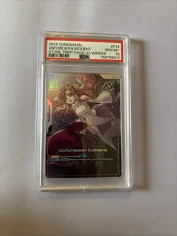 2025 Gundam Card Game Unforeseen Incident Winner 014 PSA 10 Gem Mint - Image 1