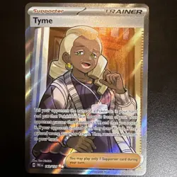 Pokemon TCG Supporter Tyme Trainer Card 143/131 Full Art NM Ultra Rare Holo - Image 1