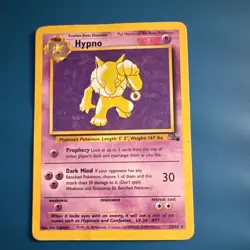Hypno 23/62 – Fossil Set (1999) – 90 HP Rare – Pokemon Card – WOTC – English - Image 1