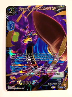 Beerus, Airy Annihilator - Foil Card - BT19-036 SR - Super Rare - DBS CCG - Image 1