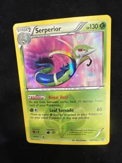 Pokemon TCG Serperior Card 125/124 Shiny Rare BW Dragons Exalted - Image 1