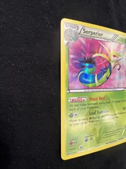 Pokemon TCG Serperior Card 125/124 Shiny Rare BW Dragons Exalted - Image 2