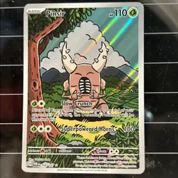Pokemon TCG Pinsir Twilight Masquerade Holo Card 168/167 Near Mint Condition - Image 1