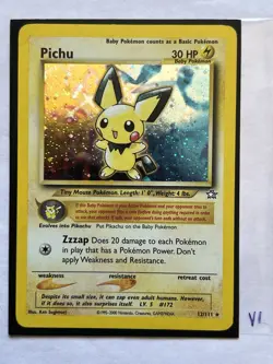 Pichu 12/111 Unlimited Holo Neo Genesis Pokemon Card TCG #V1 - Image 1