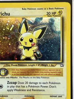 Pichu 12/111 Unlimited Holo Neo Genesis Pokemon Card TCG #V1 - Image 4