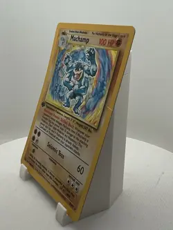 Machamp 1st Edition Holo Base Set 8/102 Pokemon Card WOTC Vintage LP/MP - Image 5