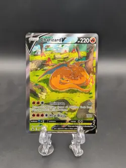 Pokemon Charizard v SWSH260 Full Art Black Star Promo Holo Card NM Condition - Image 1