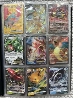 100+ Pokemon TCG Card Binder Lot: GX, SIR, SAR, EX, VMAX, V, IR, AR, Gold - Image 1