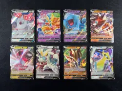 V Pokemon Card Lot 8 Alakazam SWSH083 Wobbuffet 086/202 Drampa 128/172 Regidrago - Image 1