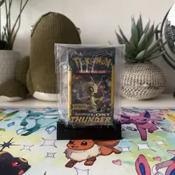 Lost Thunder 3 Card Booster Pack Pokemon TCG Celebi Artwork Brand New Sealed - Image 1