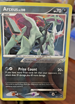 Pokemon card - Arceus #AR1 - Holo Rare 2009 - Image 2