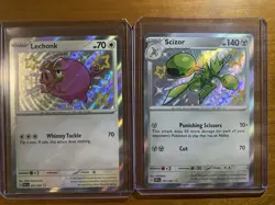 Pokemon Cards Scizor 191 Lechonk 207 Paldean Fates Baby Shiny Pikachu Umbreon - Image 1