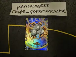 Magneton #82 Rainbow Holo Pokemon Topps Card Series 2 NM front/VLP back - Image 2